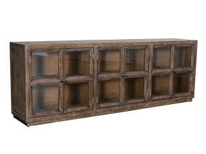 Selma Aged Brown 6 Door Sideboard