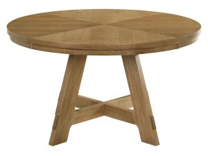 Danvers Brown Oak 54" Round Dining Table