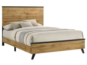 Kaywood Natural Pine Panel Bed