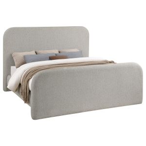 Wren Soft Gray Upholstered Bed