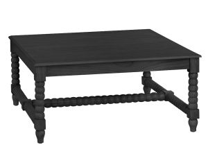 Meridian Black Square Cocktail Table