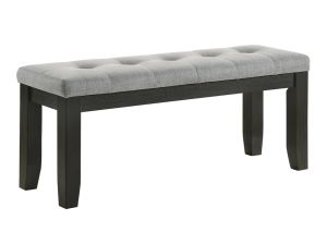 Bardstown Charcoal/Grey Cushioned Dining Bench