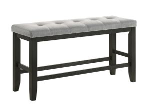 Bardstown Charcoal Linen Cushioned Counter Height Bench 2752WC