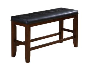 Bardstown Cherry Espresso Cushioned Counter Height Dining Bench