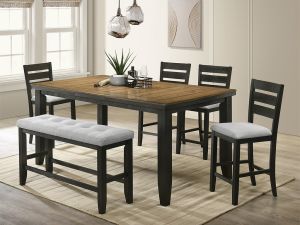 Bardstown Wheat/Charcoal 6 Piece Counter Dining Set 2752WC