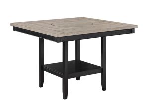 Fulton Black & Light Grey 48" Square Counter Table