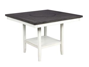 Fulton Chalk Grey/White 48" Square Counter Table 