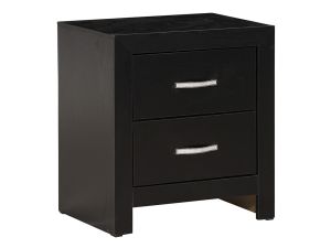 Jaylen Black 2 Drawer Nightstand