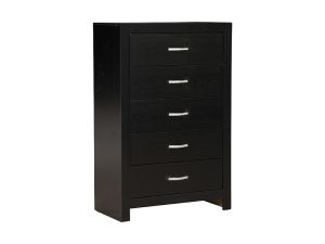 Jaylen Black 5 Drawer Chest