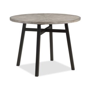 Mathis Light Grey/Black Round Counter Height Table