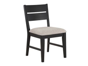 Mathis Grey/Black Cushioned Side Chair 