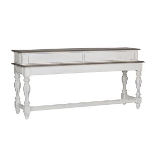 Magnolia Manor White Console Bar Table