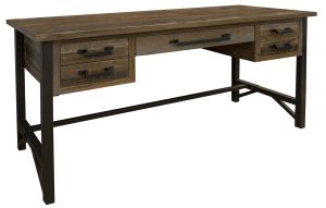 Loft Brown 5 Drawer Desk