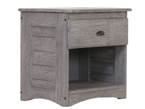 Beck Gray 1 Drawer Nightstand