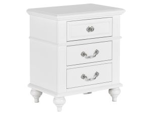 Alana White 3 Drawer Nightstand