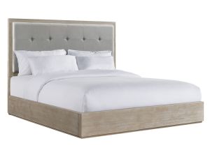 Arcadia Grey Upholstered Bed