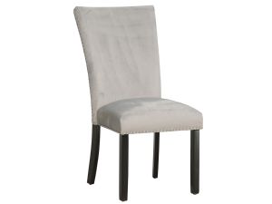 Francesca Grey Velvet Side Chair