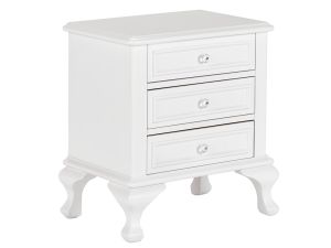 Jesse White 3 Drawer Nightstand