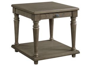 Kings Court Grey End Table with USB