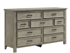 Sullivan Drift Grey 9 Drawer Dresser