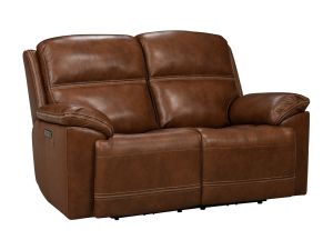 Jackson Whiskey Leather Zero Gravity Power Reclining Loveseat w/Power Headrests