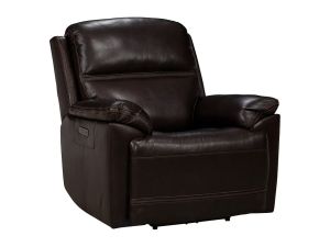 Jackson Chocolate Leather Zero Gravity Power Recliner w/Power Headrest