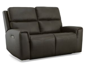 Jarvis Mica Leather Zero Gravity Power Reclining Loveseat w/Power Headrests