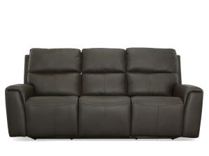 Jarvis Mica Leather Zero Gravity Power Reclining Sofa w/Power Headrests