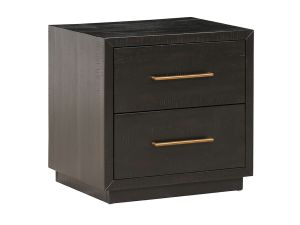 Suki Burnished Black Nightstand