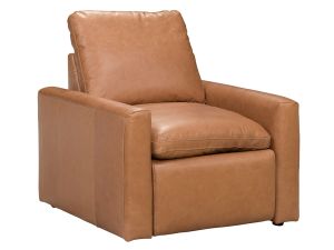 Tillery Sonoma Butterscotch Leather Power Recliner Accent Chair