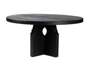 Allandale Black Elm Round Dining Table