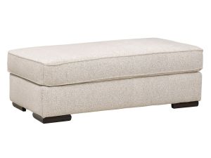 Vibrant Vision Oatmeal Ottoman