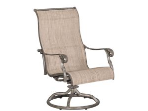 Macan Outdoor Swivel Rocker Dining Chair