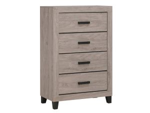 Celeste Whitewash 4 Drawer Chest