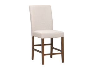 Bolin Brown Cherry/Beige Upholstered Counter Stool