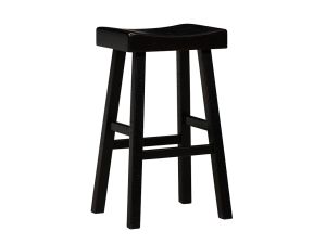 Caspian Black Bar Height Stool