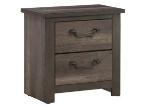 Lenoir Gray 2 Drawer Nightstand