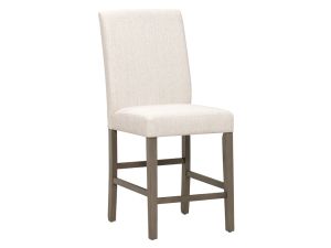 Bolin Light Grey Upholstered Counter Stool