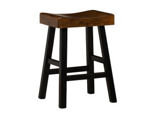 Caspian Brown & Black Counter Height Stool