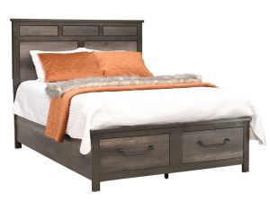 Lenoir Grey Storage Bed 