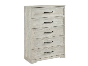 McDuffie Antique Light Grey 5 Drawer Chest