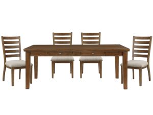 Tigard Brown 5 Piece Dining Set