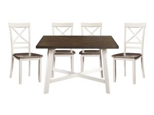 Troy Two Tone 5 Piece Dinette Set