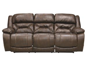 Enterprise Walnut Triple Power Reclining Sofa