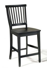 Arts & Crafts Black Counter Stool
