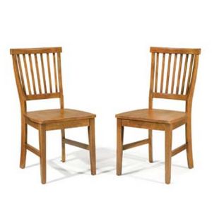 Arts & Crafts Brown Dining Chairs Set of 2
