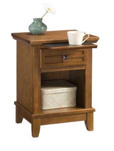 Arts & Crafts Brown Nightstand
