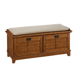 Arts & Crafts Brown Storage Bench