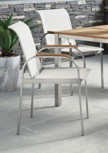 Aruba White Outdoor Chair, Set of 2