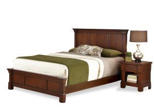 Aspen Brown King Bed and Nightstand